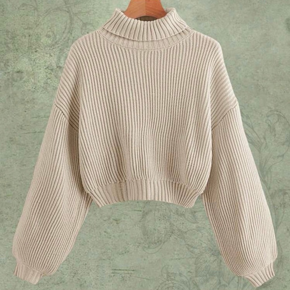 Cozy Cream Turtleneck Sweater